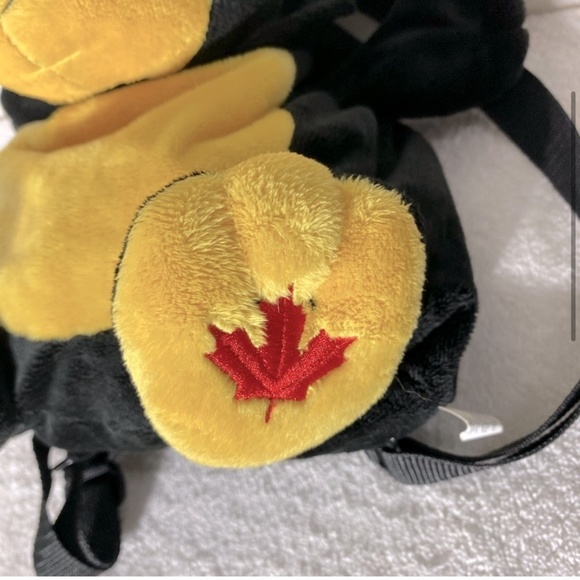 5/$25 Snowcap Trading Co Black Bear Plush Mini Backpack - Picture 4 of 13